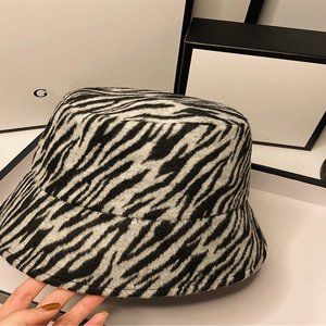 Fashion zebra-stripe Bucket Hats
